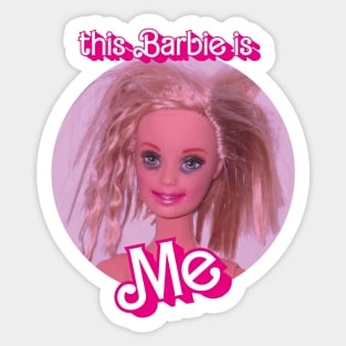 barbie mood Sticker